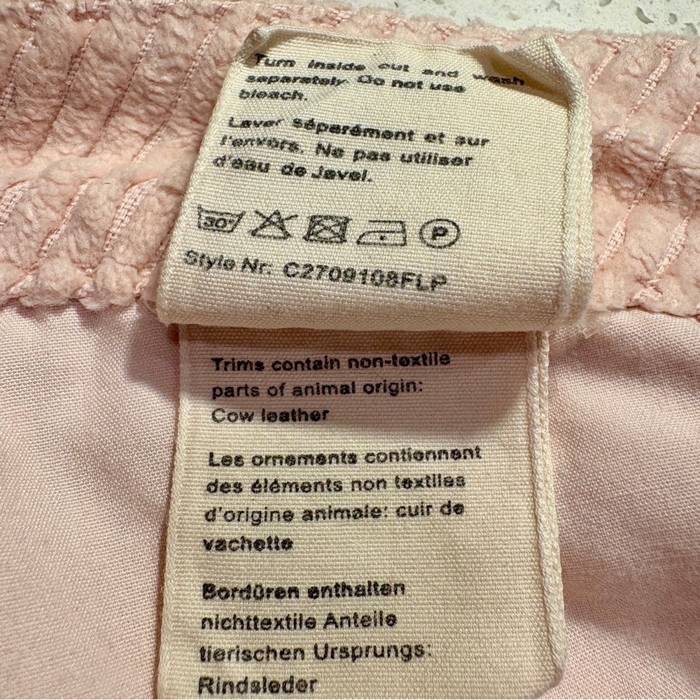 M.i.h. Jeans Pink Daily Drop Corduroy Crop Straight Leg Pant Size 31 - Picture 11 of 11